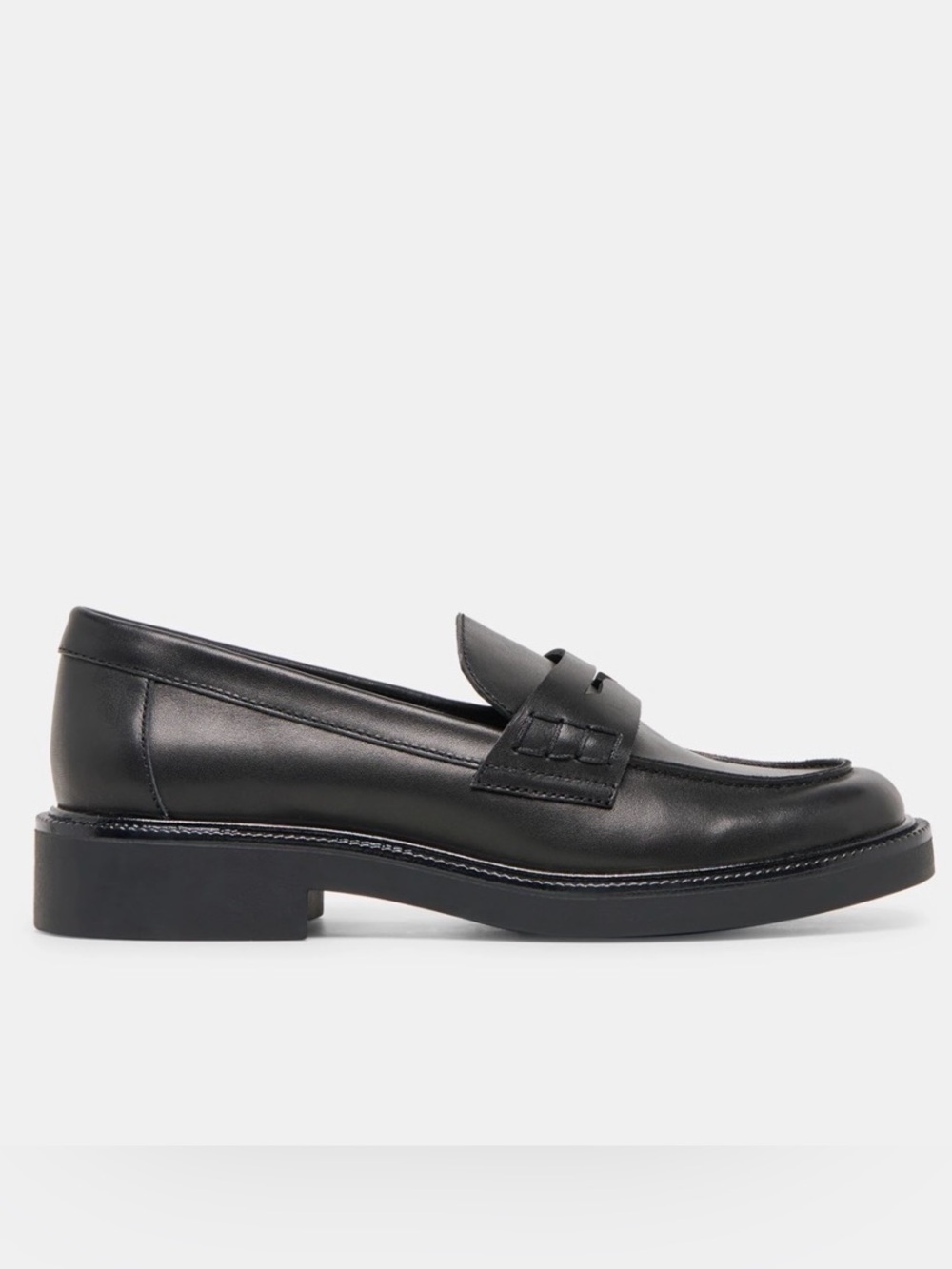 Dolce Vita Tiggy Loafers Black Leather, Women’s 10B